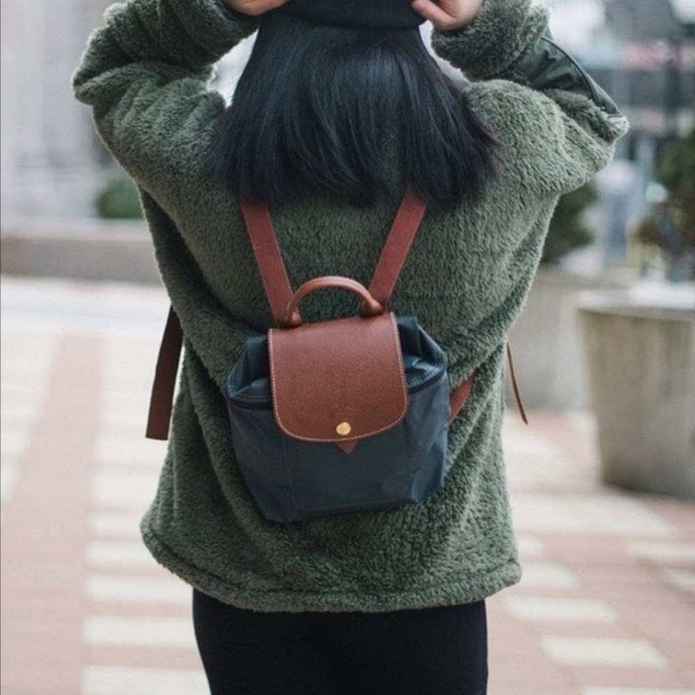 LONGCHAMP MINI LE PLIAGE BACKPACK - BLACK